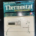 White Rodgers Non-programmable Thermostat Heat/cool Model 7910 New Open Box. Price: $39.00.