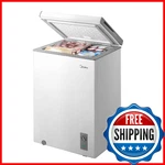 Midea MERC04C4BAWW 3.5 Cu. Ft. Chest Freezer, Led Light, Adjustable Temp, White New. Price: $318.05.