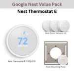Value Pack: Nest Thermostat + 3X Temperature Sensors Steel Mounting Plate New. Price: $179.00.