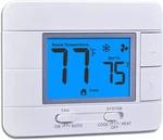 Upgraded Digital Non-programmable Thermostat For Home HEAT/1 Cool Blue New. Price: $33.03.