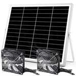 Pqins 5 Inch Solar Powered Fan, Exhaust Intake Kit, IPX7 Waterproof... New. Price: $61.99.