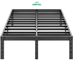 King Size Bed Frame 16" Black Steel Platform Heavy Duty Aldrich Brand New. Price: $149.34.