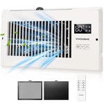 6''X10'' Opening Register Booster Fan Quiet W/ Smart Thermostat, 10-SPEED White New. Price: $39.95.