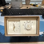 Honeywell Electric Clock Thermostat Dial Adjustable Beige T852A 1347 Open. Price: $37.99.