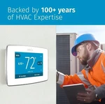 Emerson ST75W Sensi Touch Wi-fi Thermostat Open. Price: $69.99.