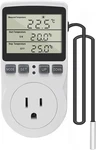 Digital Thermostat Outlet Plug Temperature Controller Socket 120V Heating New. Price: $29.99.