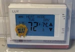 Lux TX9600TS Touchscreen Program Thermostat - White Package Open Box New. Price: $24.97.