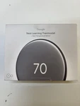 Google Nest Learning Thermostat + Temperature Sensor, Black New. Price: $185.00.