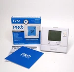 Pro Universal Subbase Battery Thermostat Single Stage T751 Hvac, White, Manual Used. Price: $16.82.