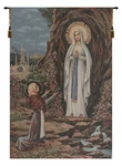 Apparitione Lourdes Italian Tapestry Elegant Religious Icon Wall Hanging New. Price: $96.30.