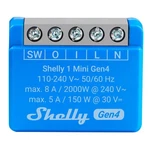 Shelly 1 Mini GEN4 Compact Smart Relay Switch With Dry Contacts (8A) - Open Box. Price: $29.39.