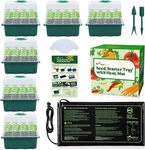 Seedfactor 7-PACK Starter W/ Heat Mat Seedling Plant Germination Trays New. Price: $35.42.