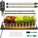 Adawook Large Seed Starter Tray With Grow Light And Thermostat Controller Heat New. Price: $63.98.