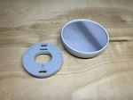 Google Nest Thermostat Wi-fi Programmable White With Mounting Hardware Used. Price: $25.00.