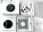 Google - Nest Learning Smart Wifi Thermostat 3RD Generation Black Open. Price: $144.99.