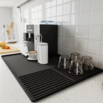 Silicone Coffee Mat With Raised Edges 24'' X 16'', Bar For Countertops New. Price: $24.99.
