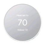 Google Nest Smart Thermostat For Home Programmable Wifi - Snow White Open. Price: $55.00.