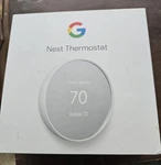 Google Nest G4CVZ Programmable Wi-fi Thermostat Fog Gray New. Price: $55.00.