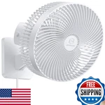 Shinebella 10 Inch Quiet Wall Mount Oscillating Fan Remote Timer 4-SPEED New. Price: $92.77.