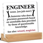 Nurawo Engineer Definition Acrylic Desk Sign 4 X Inches - Modern, Love, Eng... New. Price: $14.90.