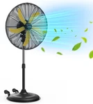 Ccgiru 5300 Cfm 20" High Velocity Oscillating Pedestal Fan, 3-SPEED Professiona New. Price: $107.99.