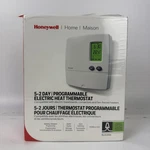 New Honeywell 5-2 Day Programmable Line Volt Heating Thermostat RLV4300A Open. Price: $29.99.