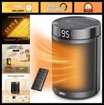 Portable Electric Space Heater With Thermostat, Digital Display, 1500W Ptc, Eco New. Price: $79.99.