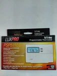 Luxpro PSP511LC 5/2 Day Programmable Thermostat Large Blue Backlight 1H/1C New Open. Price: $34.19.