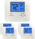 Electeck 5 Pack Non-programmable Digital Thermostat For Home, Up To 1 White New. Price: $139.46.