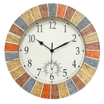 Umexus Indoor Outdoor Clock Thermometer, 13 Inch Large, Sandstone Yellow New. Price: $57.10.