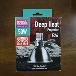 Arcadia Deep Heat Emitter Projector 50W Watt For Reptile Enclosures New. Price: $19.99.