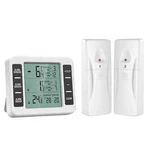 (upgraded) Amir Refrigerator Thermometer, Wireless Indoor Outdoor White New. Price: $29.00.