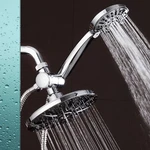 Aquadance Premium High Pressure 3-WAY 7" Rainfall Shower Head Combo, Chrome New. Price: $34.99.