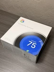 Google Nest Learning Thermostat 3RD Generation A0013 Stainless Steel Backplate Used. Price: $59.99.