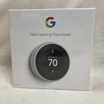 Nest T3017US 3RD Gen Programmable Wi-fi Smart Thermostat White Brand New. Price: $228.00.