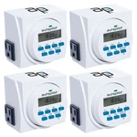 Hydrofarm 7 Day Dual Outlet Digital Programmable Timer Controllers, (4 Pack) New. Price: $78.99.