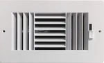 Hbw Three-way Plastic Side Wall/ceiling Register White 8" X 4" For Duct New. Price: $29.32.