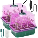 Starter Tray, 2 Pcs Plant Propagation Station With Grow Light,seedling New. Price: $23.30.
