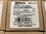 Marley MD26 Double Line Break Voltage Thermostat 50-80 F White (new). Price: $29.99.