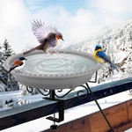 Lovppy Heated Bird Bath For Deck Railing, 100W Thermostatically Gray New. Price: $56.84.