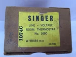 White Rodgers / Singer 1A54 NO.9 Style B2M Room Thermostat Line Voltage Open. Price: $33.36.