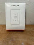 Savant CLI-W2200W-00 Smart Thermostat White Wifi Touchscreen Open Box Complete. Price: $249.99.