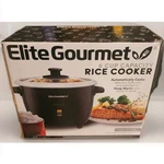 Elite Gourmet 6 Cup Rice Soup Oatmeal Grains Stew Cooker Black New Must Sell!. Price: $20.00.