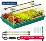 Adawook Seed Starter Trays With Grow Lights, Color Change For New. Price: $47.11.