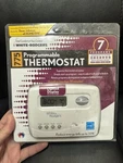 White-rodgers 775 Wall Thermostat Heat Cool Programmable Programs Lighted New. Price: $20.00.