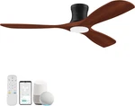 52 Smart Low Profile Ceiling Fans With Lights REMOTE,3 Wood Blade,quiet Dc Moto New. Price: $419.04.