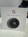 Google Nest Learning Thermostat Programmable Wi-fi Stainless Steel, App Control New. Price: $200.00.