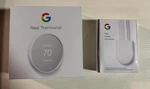 Google Nest Smart Thermostat And Power Connector Bundle. White GA01334-US Open. Price: $50.00.