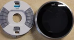 Nest Learning Thermostat A0013 Black/silver Wi-fi Programmable Round W/ Base Used. Price: $30.00.