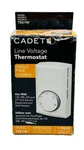 Cadet Single-pole 22 Amp Line Voltage Mechanical Wall-mount Thermostat White Open. Price: $24.99.